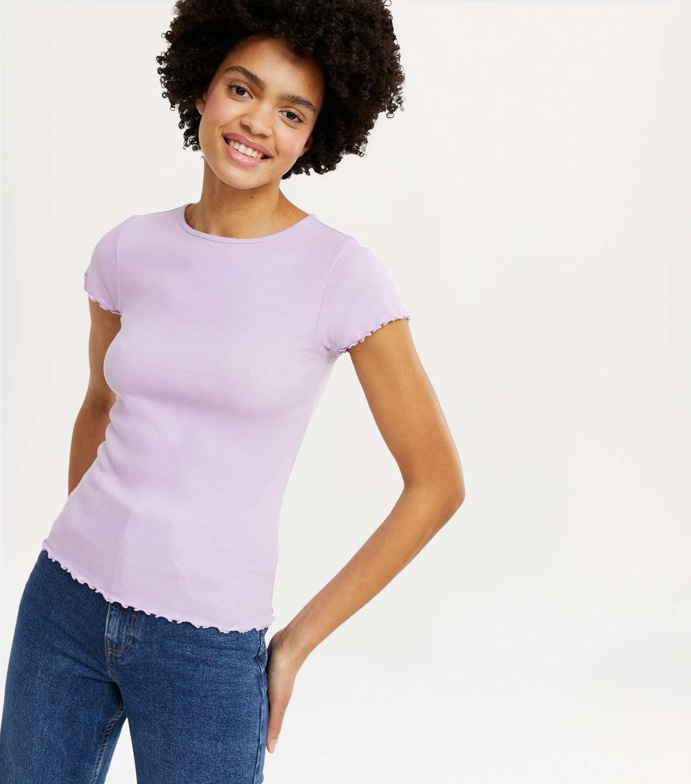 Lilac Frill T-Shirt 