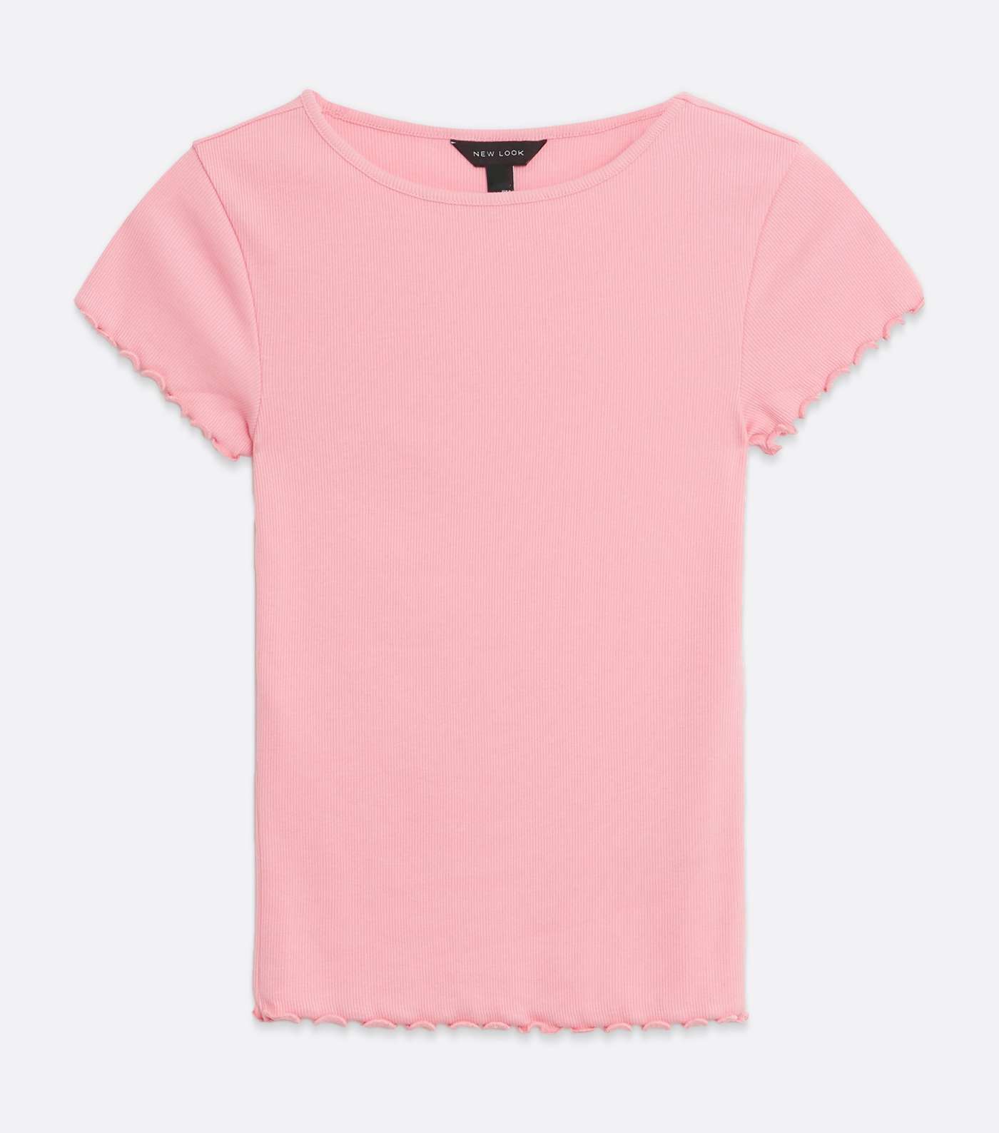 Bright Pink Frill T-Shirt  Image 5