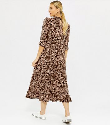 new look maternity leopard print dress