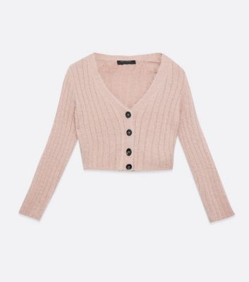 New look clearance pink fluffy cardigan