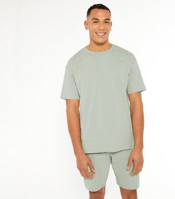 Light Green Oversized Short Lounge Set 