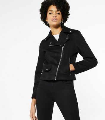 New look sale suedette biker jacket