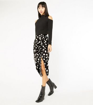 abstract midi skirt