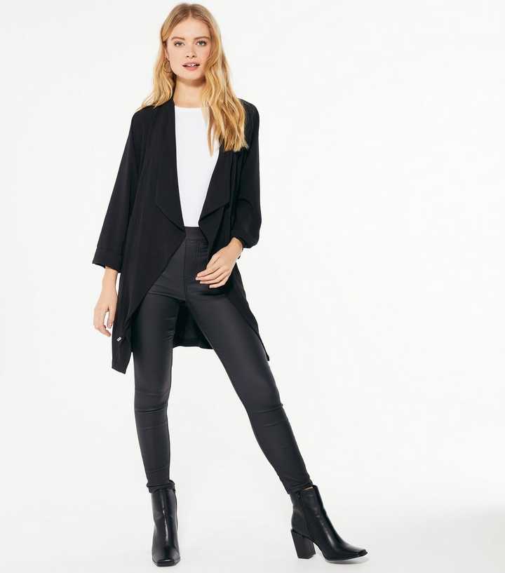 Black Waterfall Jacket | New Look