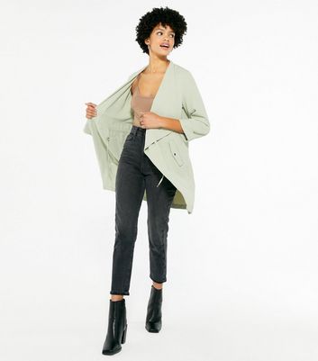 green waterfall jacket