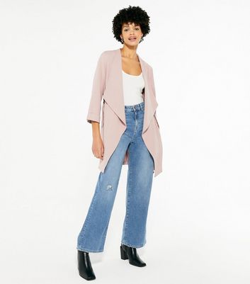 pale pink waterfall jacket