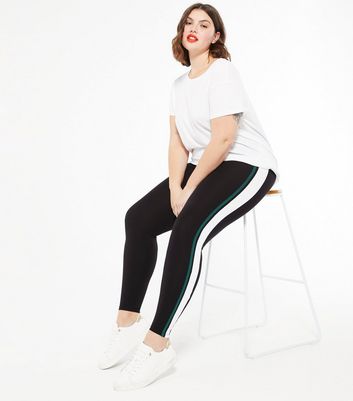 new look stripe leggings