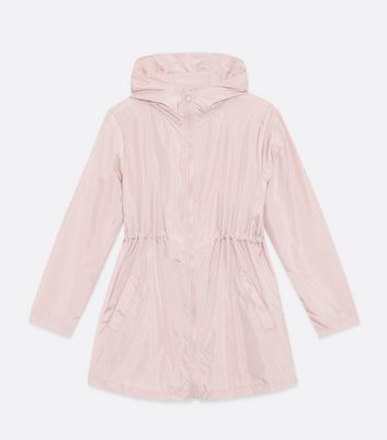 Maternity Pale Pink Hooded Packable Mac 