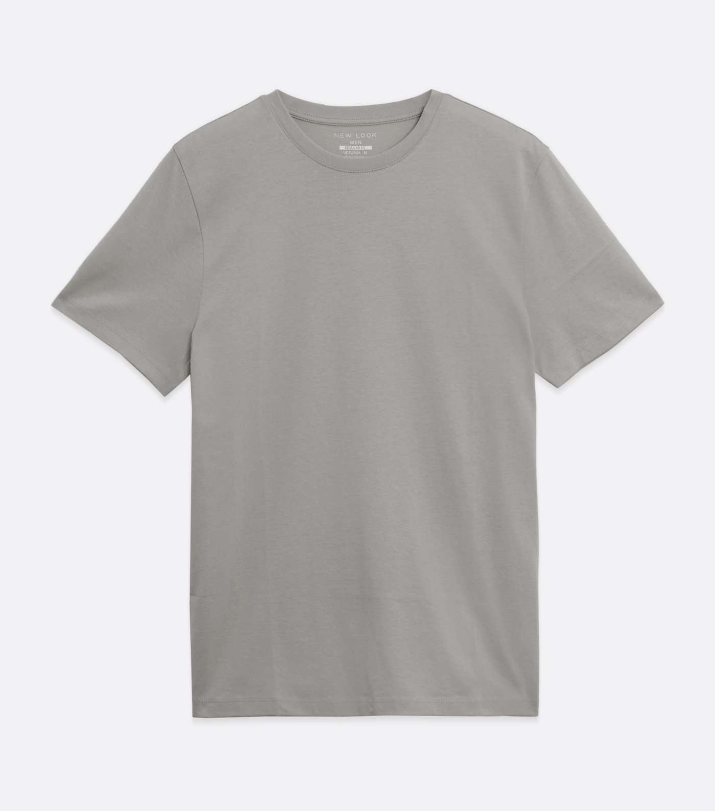 Pale Grey Regular Fit Crew T-Shirt Image 6