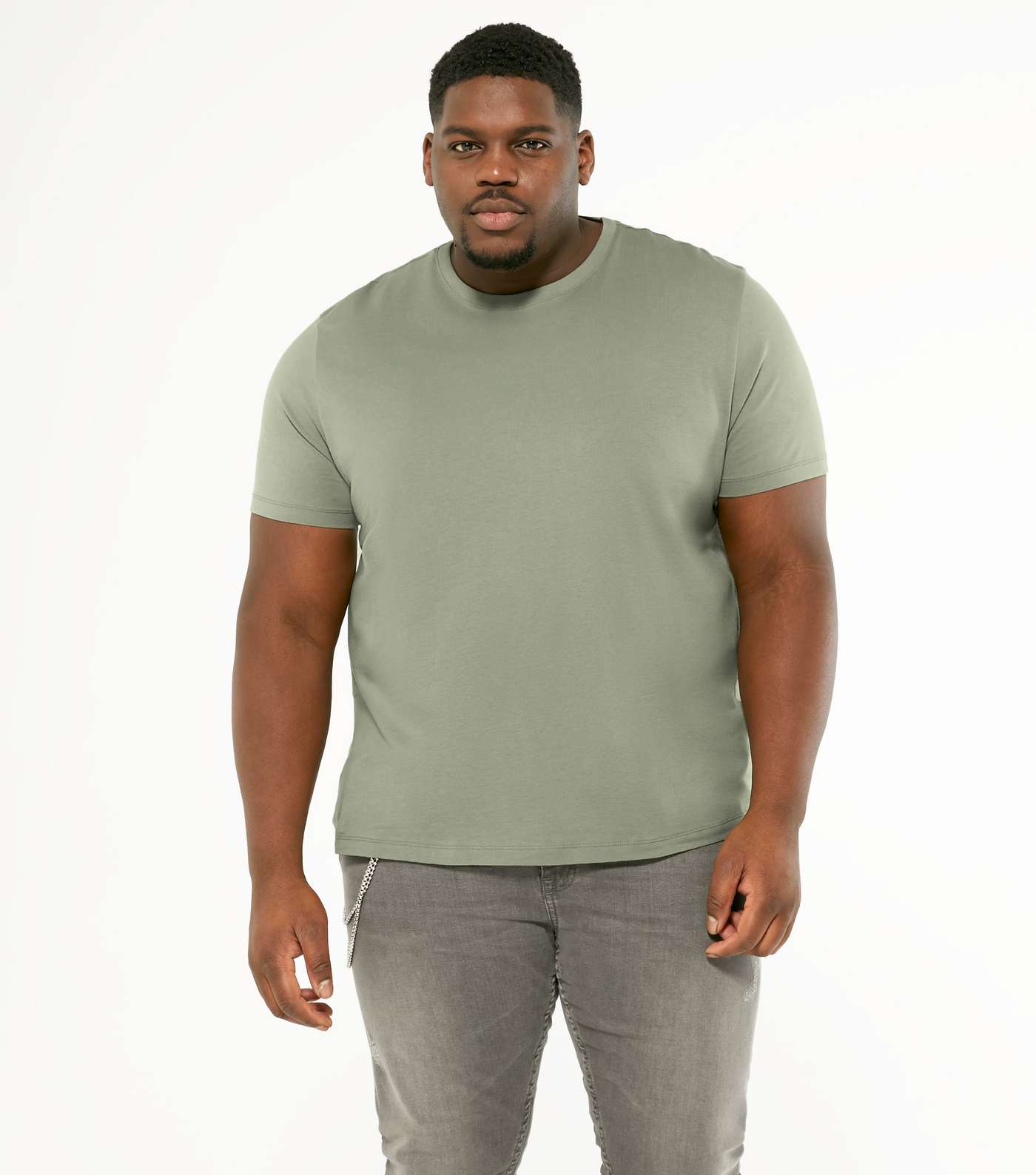 Olive Regular Fit Crew T-Shirt Image 5