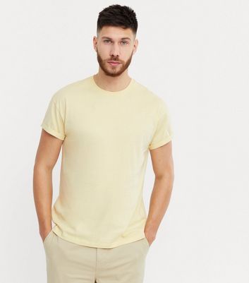 pale yellow crew neck