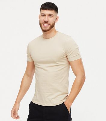 Stone Crew Neck Muscle Fit T-Shirt 