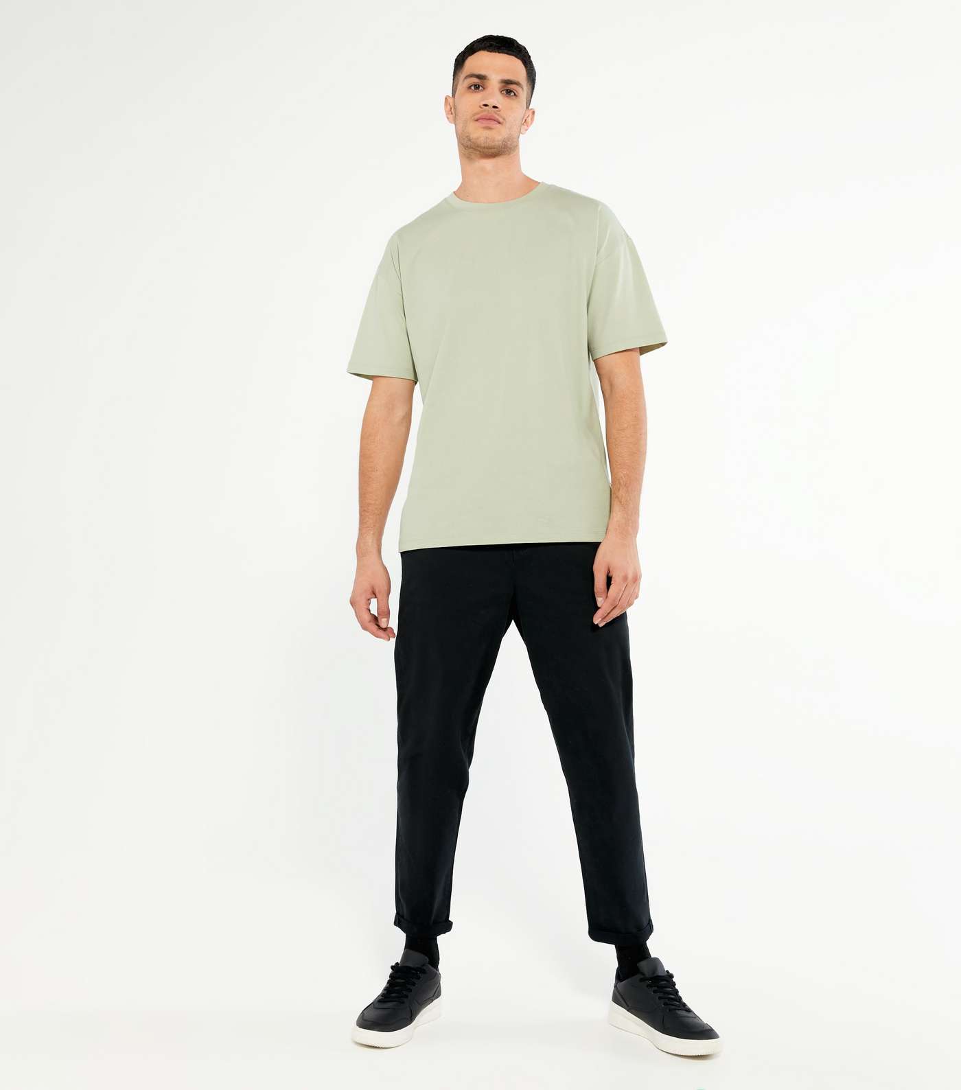 Light Green Jersey Oversized T-Shirt Image 2
