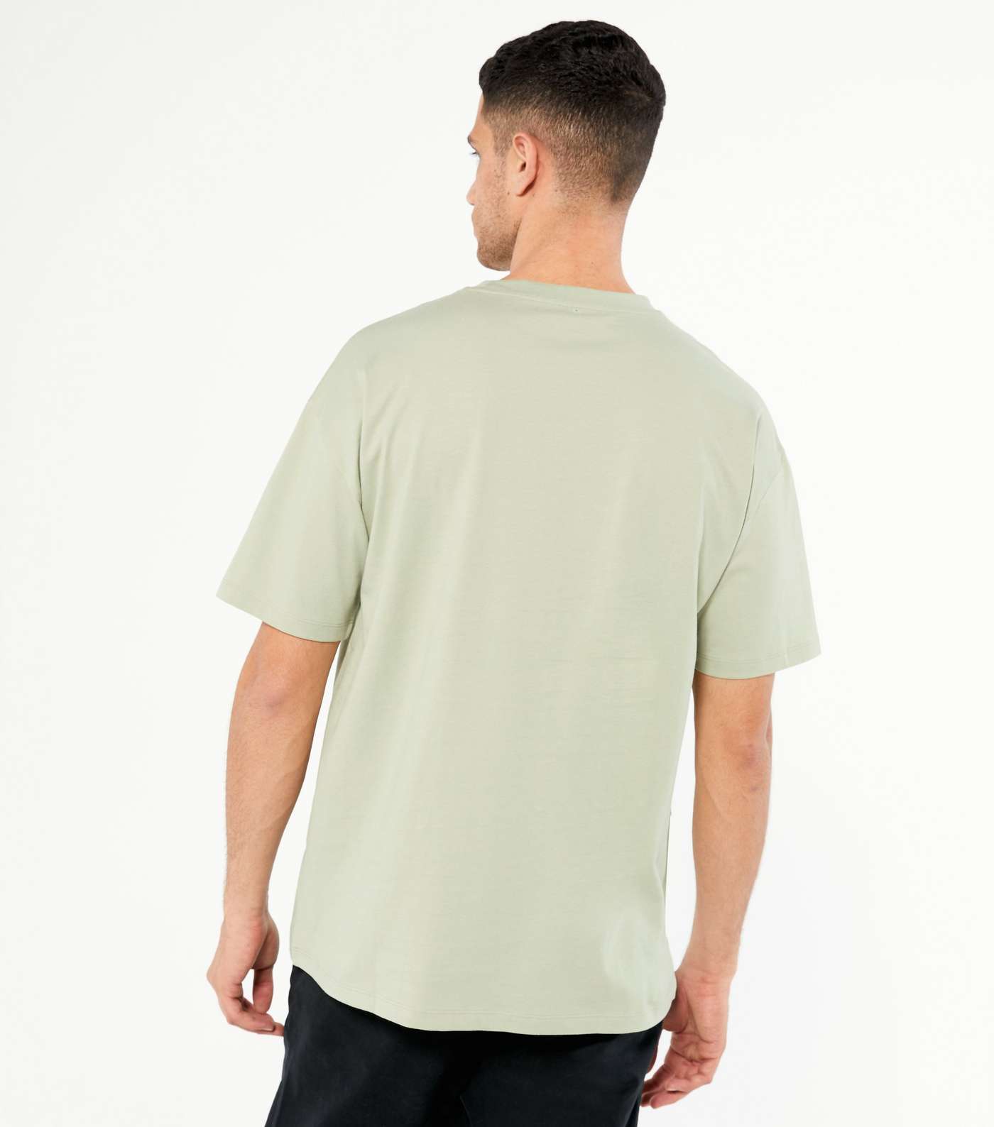 Light Green Jersey Oversized T-Shirt Image 4
