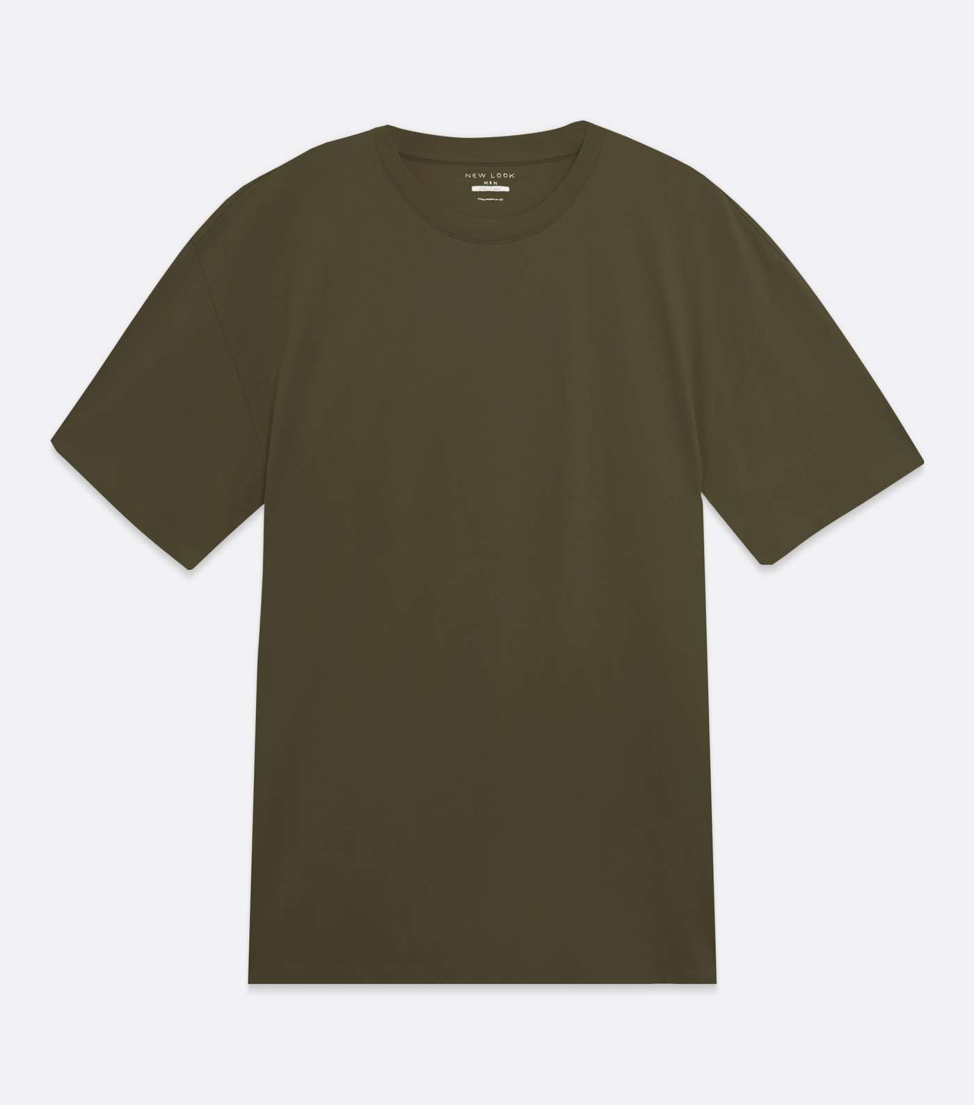 Khaki Jersey Oversized T-Shirt Image 5