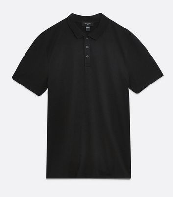 short sleeve black polo shirt