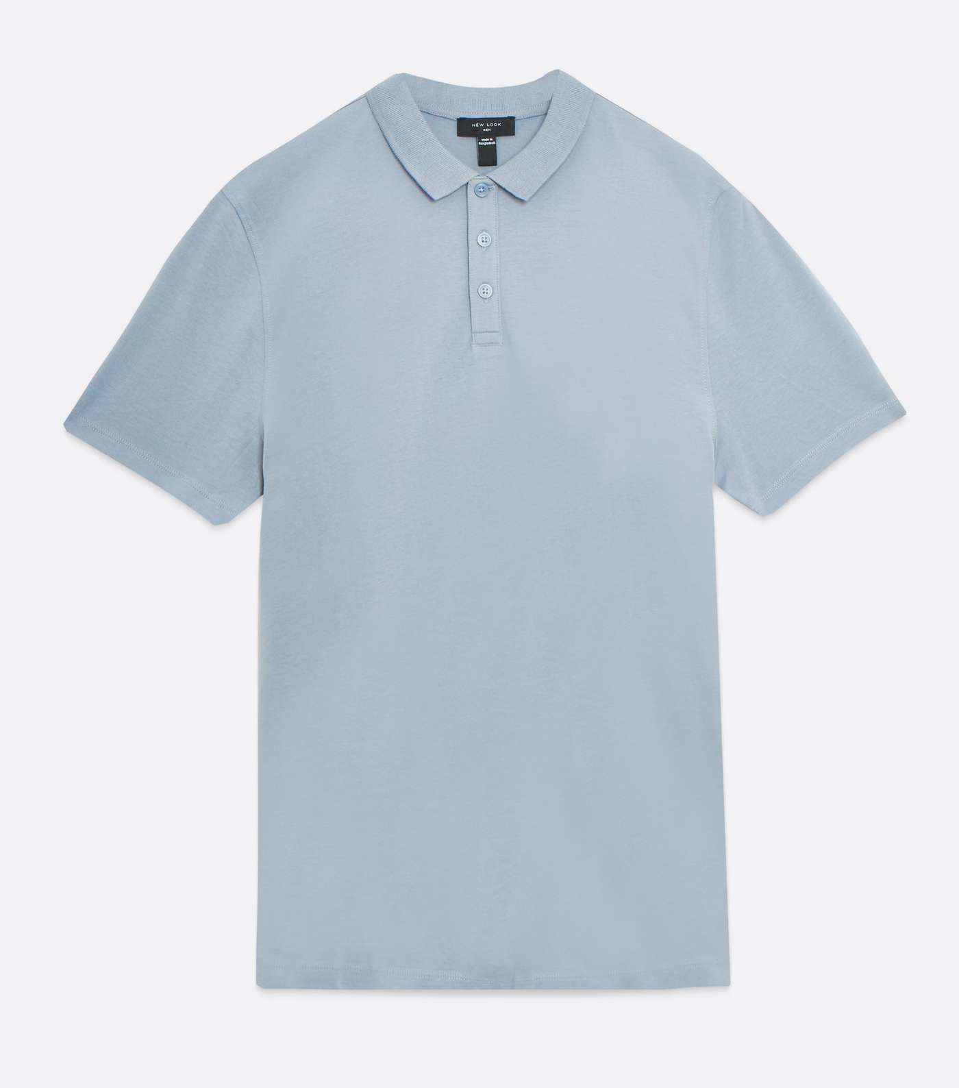Blue Jersey Short Sleeve Polo Shirt Image 5