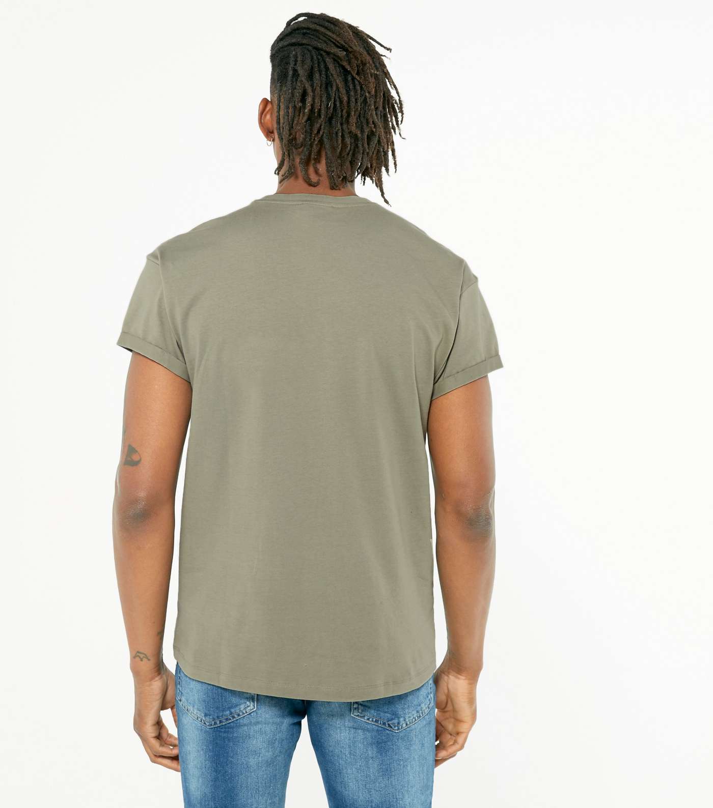 Olive Rose Embroidered Short Sleeve T-Shirt Image 4