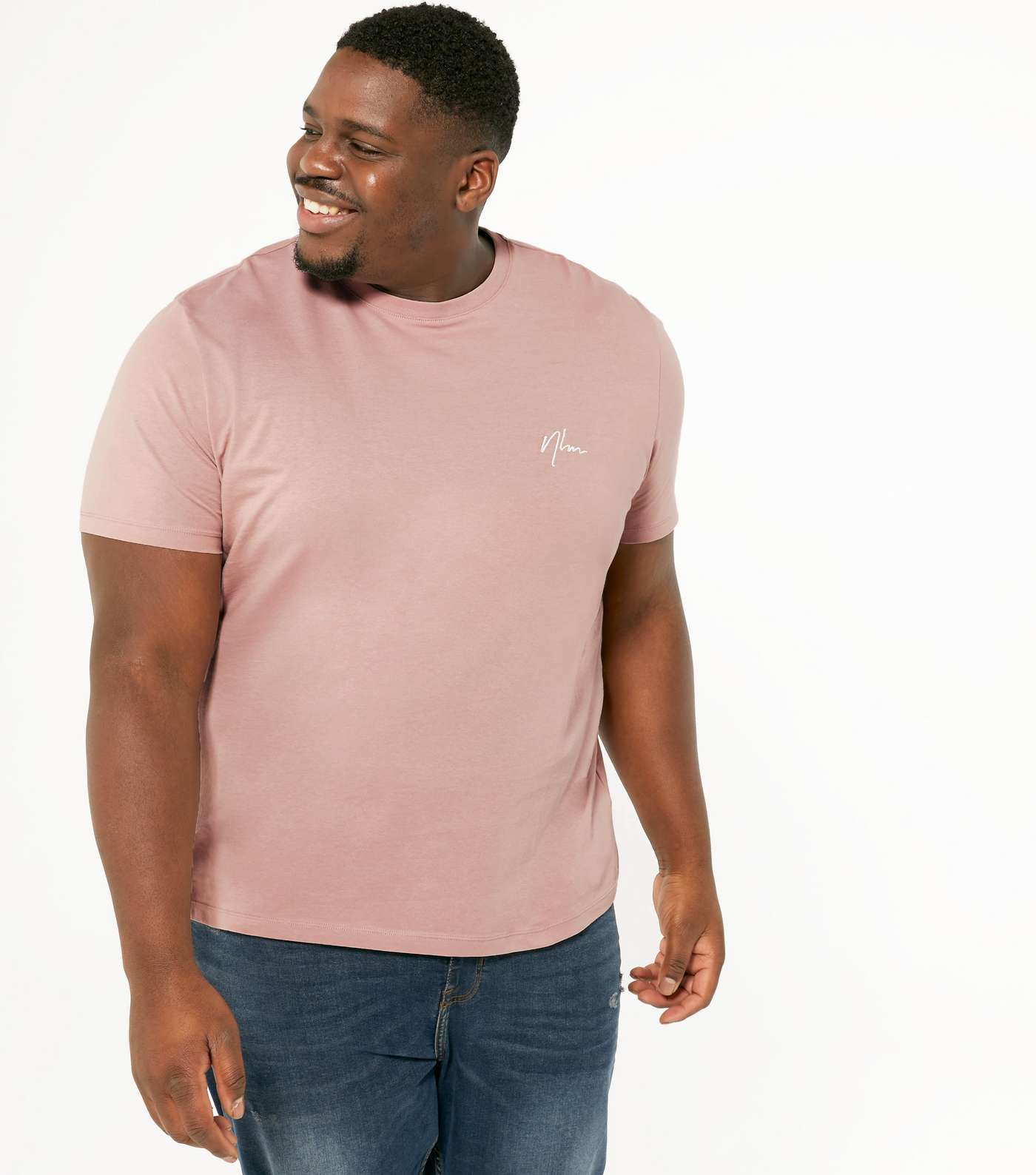 Mid Pink NLM Embroidered T-Shirt Image 5
