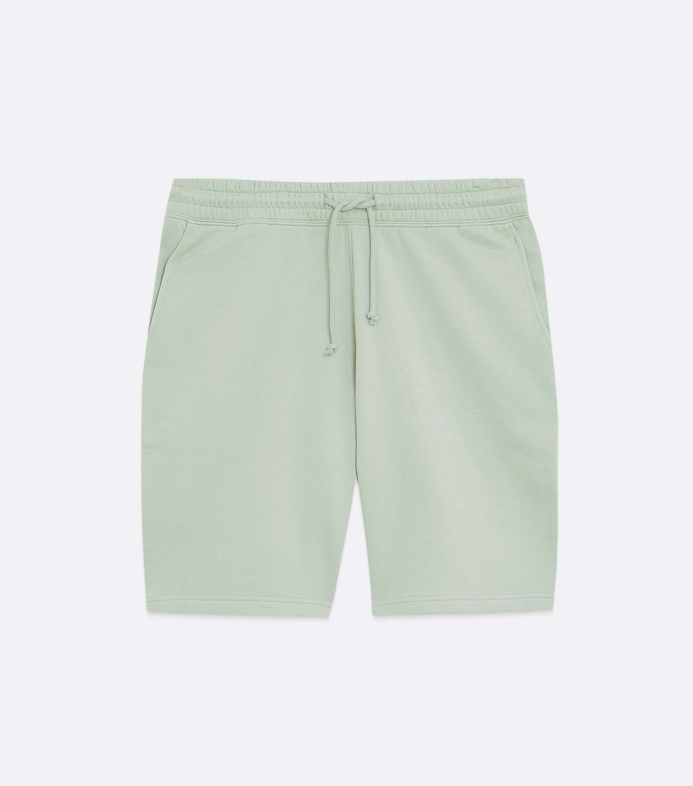 Light Green Jersey Tie Front Shorts Image 5