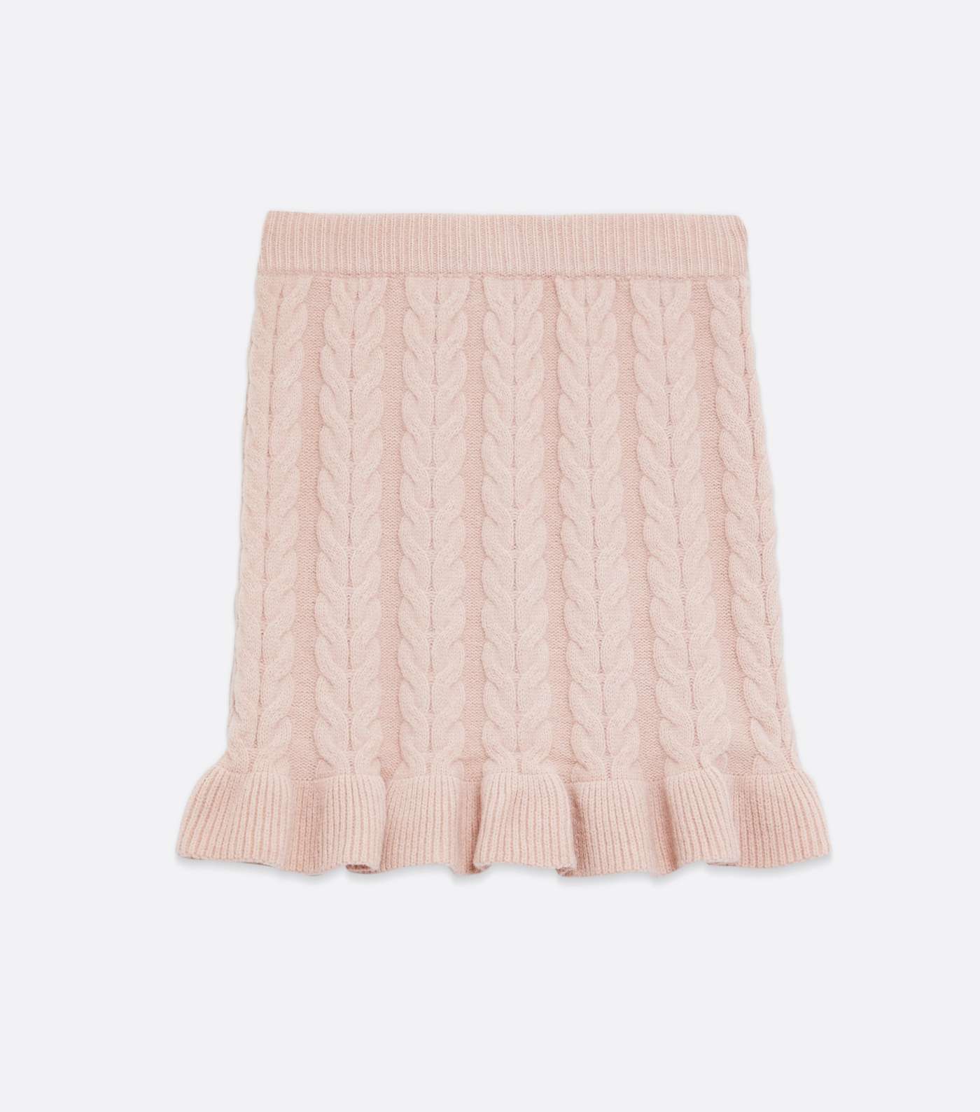 Pink Vanilla Mid Pink Cable Knit Mini Skirt Image 5