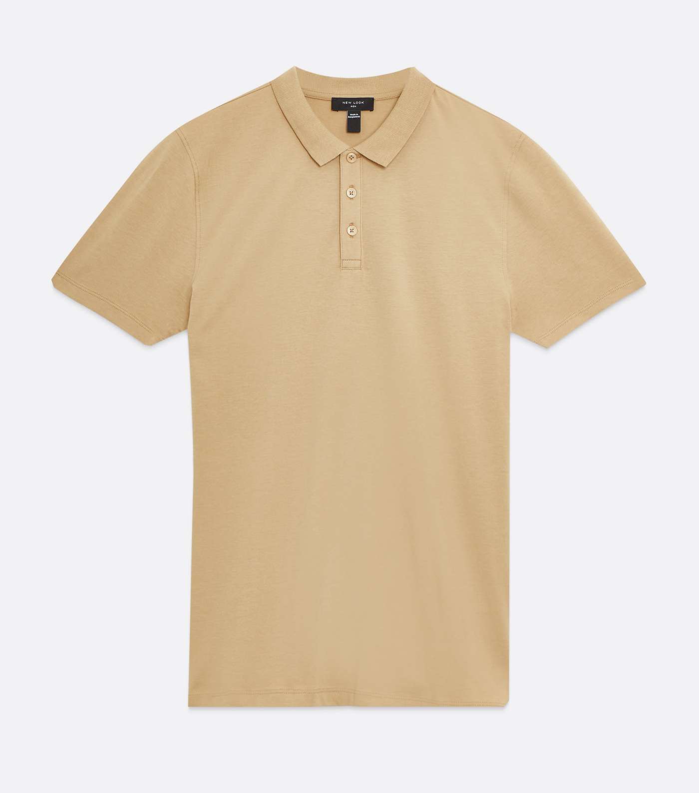 Camel Short Sleeve Muscle Fit Polo Shirt Image 5