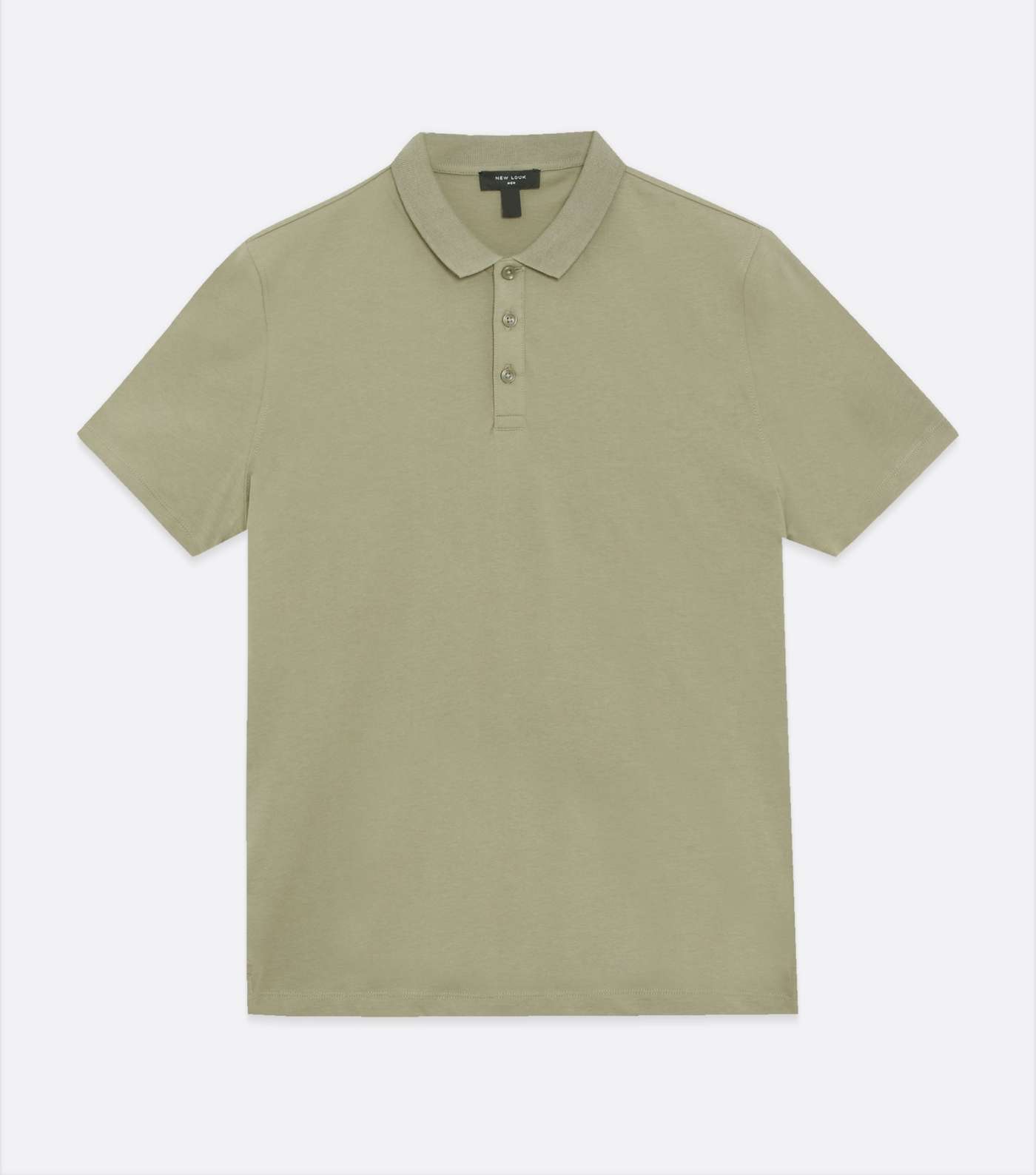 Khaki Short Sleeve Muscle Fit Polo Shirt Image 5