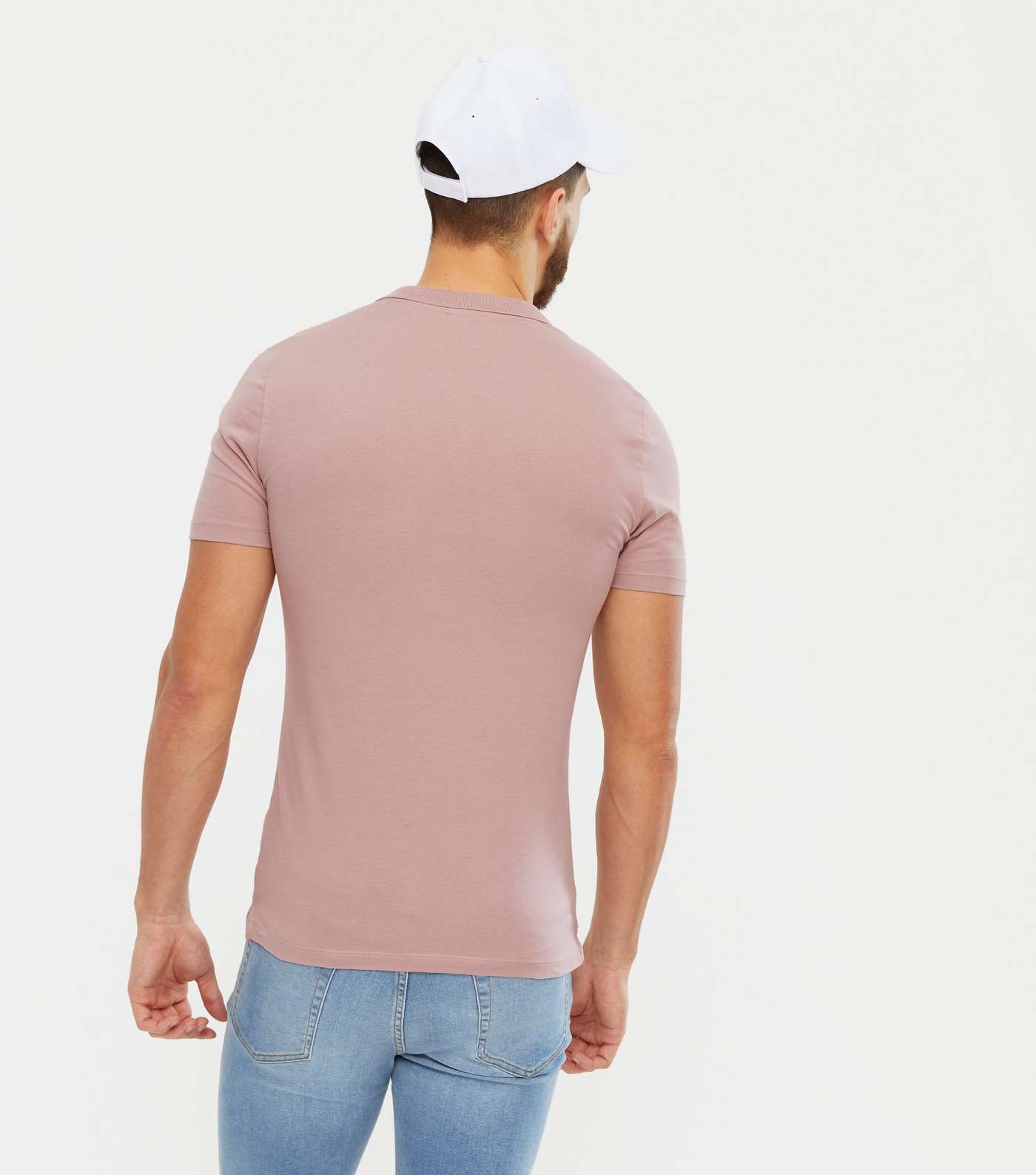 Mid Pink Short Sleeve Muscle Fit Polo Shirt Image 4