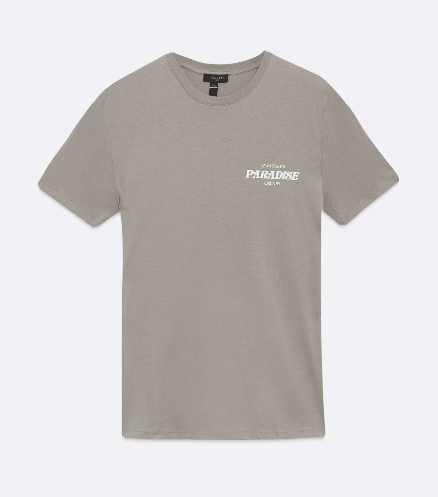 Pale Grey Paradise Logo Muscle Fit T-Shirt Image 5