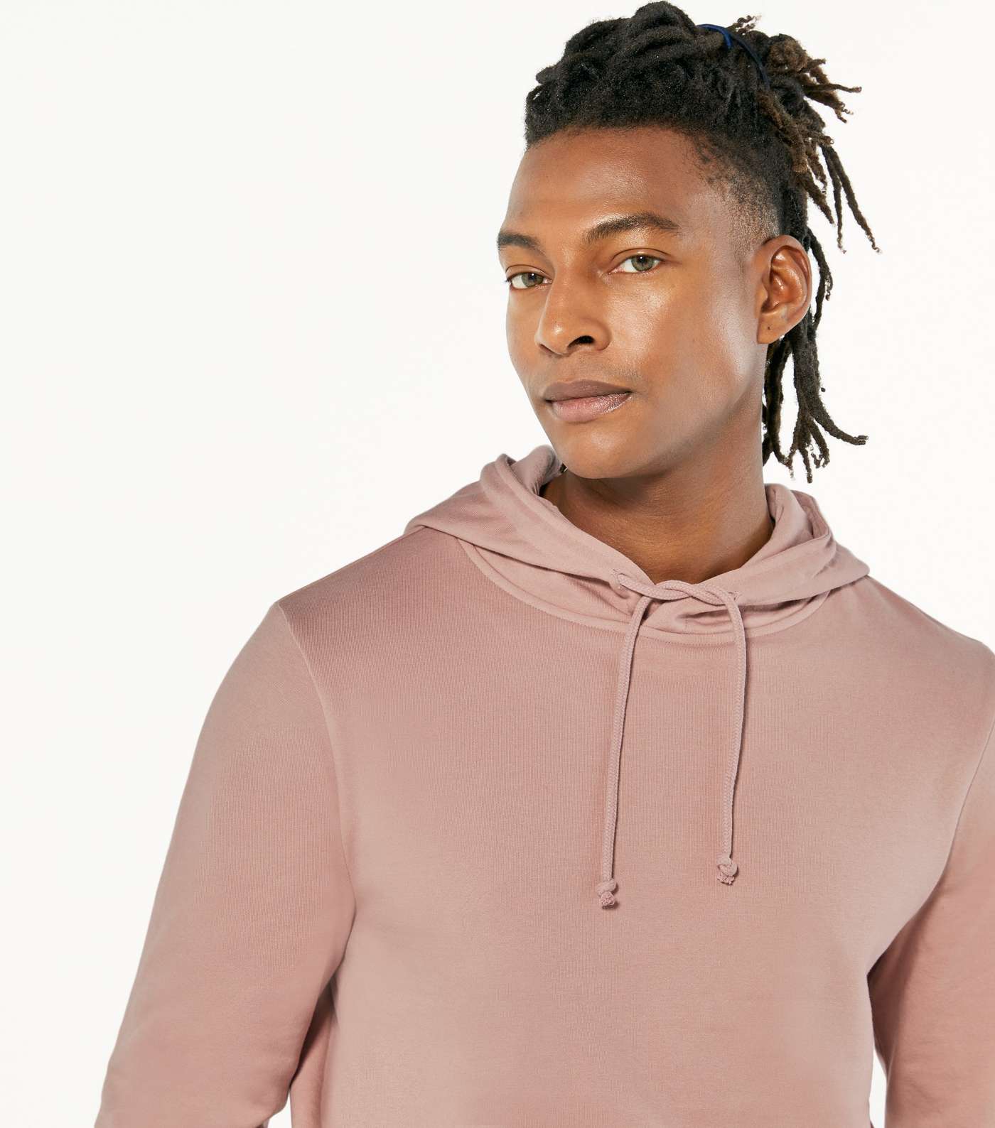 Mid Pink Jersey Pocket Front Hoodie Image 3
