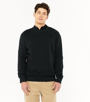 black jersey jumper
