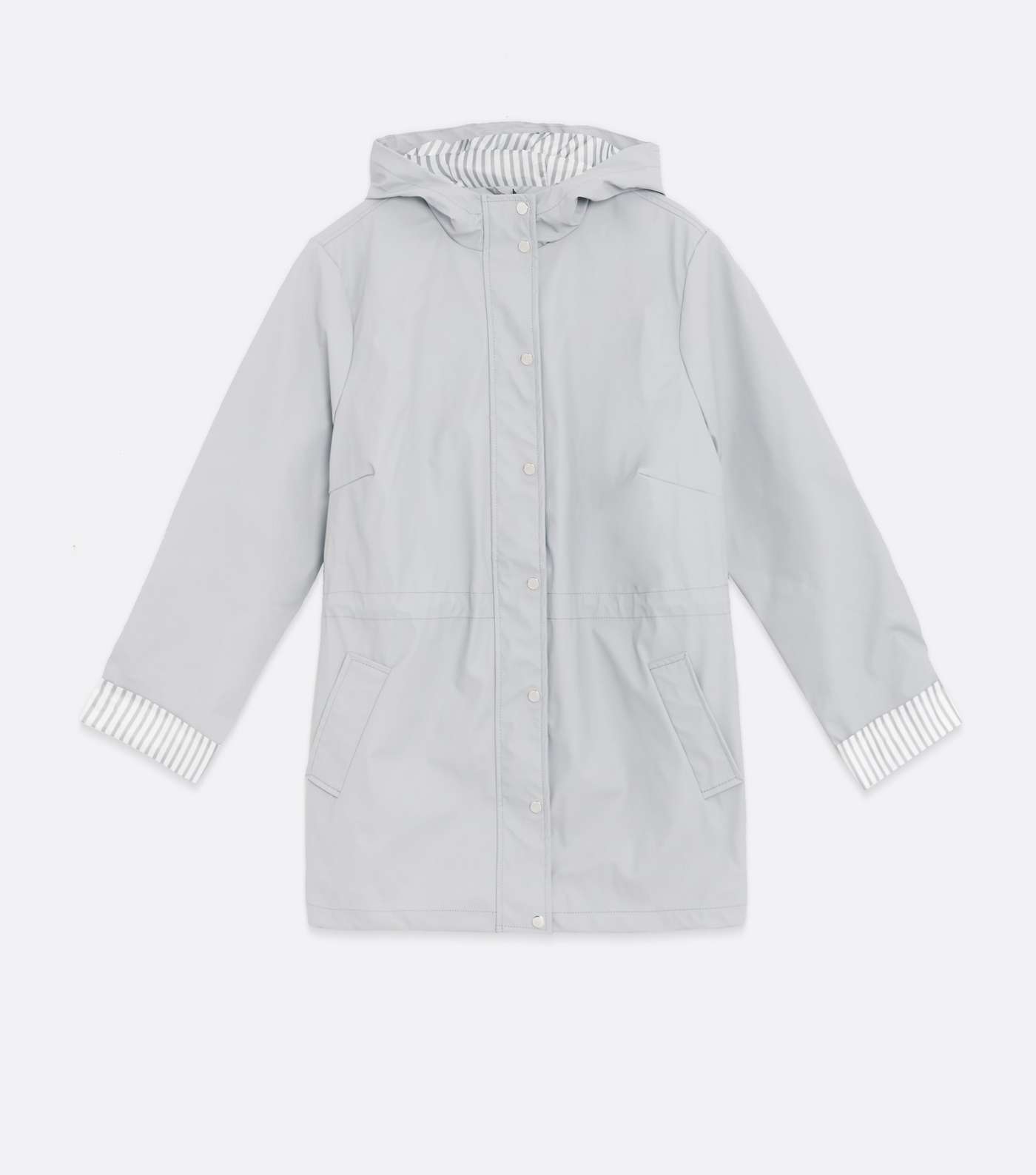 Curves Pale Grey Hooded Anorak Image 5
