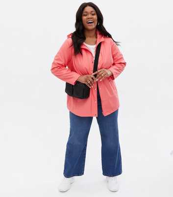 Curves Coral Hooded Anorak