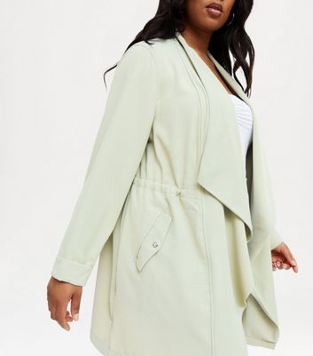 new look mink waterfall jacket