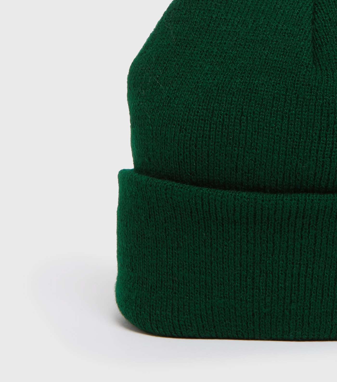 Khaki Plain Beanie Hat Image 2