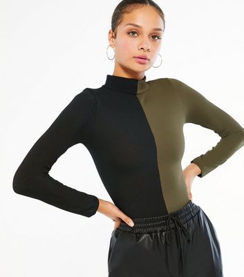 color block bodysuit