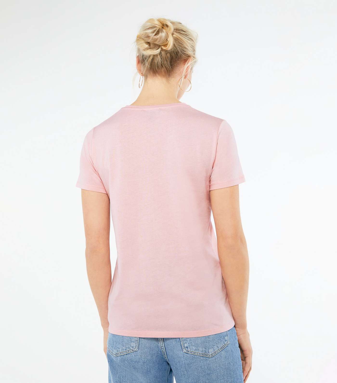 Mid Pink Be Yourself Logo T-Shirt Image 3