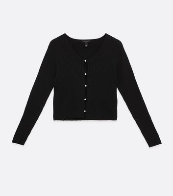 ribbed pearl cardigan