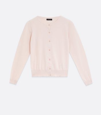 Pale pink sale cardigan sweater