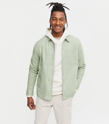 zip up shacket