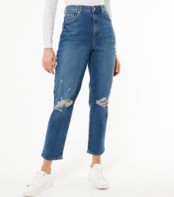 ripped mom jeans new look