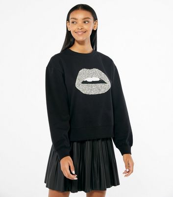 New look lips sweatshirt sale