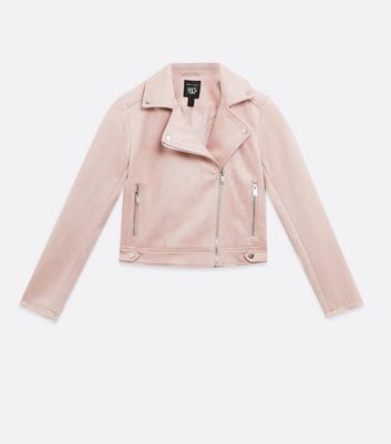 New look 2025 pink suede jacket