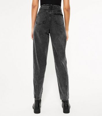 Tall black best sale mom jeans