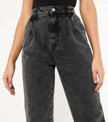 Tall Black Slouch Nia Balloon Leg Jeans | New Look