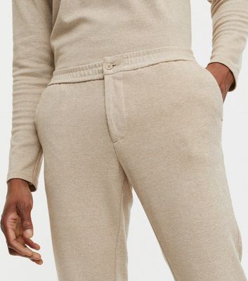 Cream Elasticated Waist Trousers | New Look