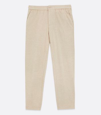 Cream Elasticated Waist Trousers | New Look
