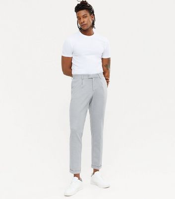 grey cuffed chinos