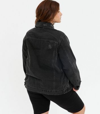 New look curve denim jacket best sale