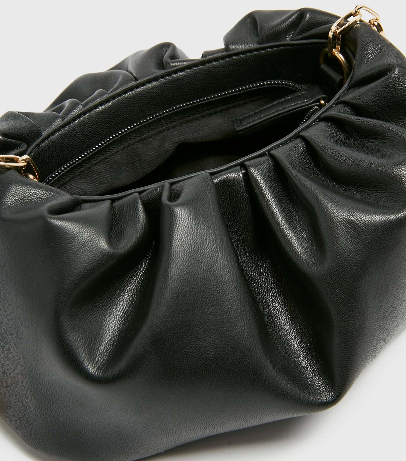 Black Pouch Chain Shoulder Bag Image 3